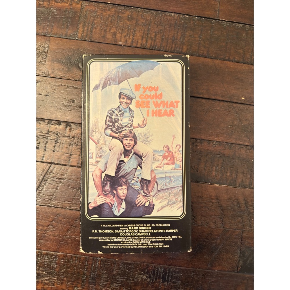 If You Could See What I Hear VHS Marc Singer Vestron Video 1983 Vintage Drama